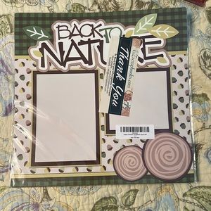 Back to Nature scrapbooking pages NWT